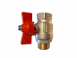 Preview: Messing Kugelhahn - Typ Ideal - IGxAG (1/4 Zoll x 1/4 Zoll) - PN50